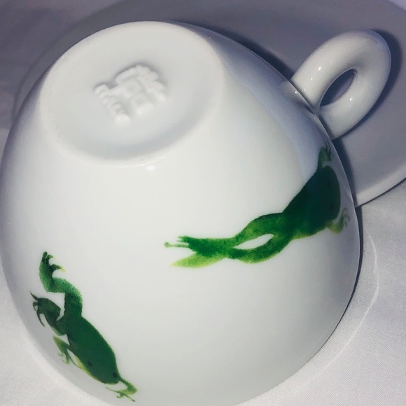 Espresso Frogs Cup Saucer Illy Art Italy Japanese Artist Hironori Murai 2001 - Picture 2 of 5
